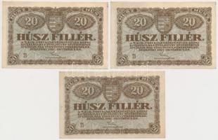 10db-os vegyes magyar korona bankjegy tétel T:vegyes