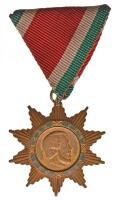 1957. A Magyar Szabadság Érdemrend bronz fokozata aranyozott Br kitüntetés mellszalagon T:2  Hungary 1957. Order of Merit of the Hungarian Freedom, Bronze Grade gilt Br decoration with ribbon C:XF NMK 485.