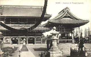 6 db RÉGI városképes Japán képeslap, nagyrészt szentélyek, vegyes minőség / 6 old town-view postcards, Japan, mainly Shrines, mixed quality