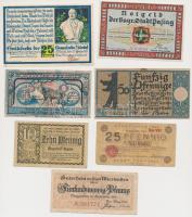 Németország / Weimari Köztársaság 1918-1923. 10db klf szükségpénz T:vegyes Germany / Weimar Republic 1918-1923. 10pcs of diff necessity notes C:mixed