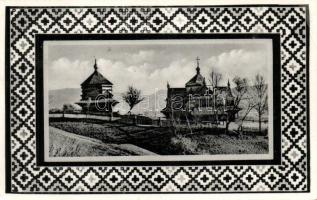 Körösmezö, Jasina; Sztrutiuszki fa templom és harangtorony / wooden church, bell tower (EK)