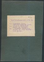 1926 Ölbő község hősi emlékműve, kartonra kasírozott fotó, feliratozva, 13x9 cm