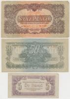 1944. 1P-100P (10x) "A Vörös Hadsereg Parancsnoksága" T:vegyes