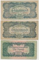 1944. 1P-100P (10x) "A Vörös Hadsereg Parancsnoksága" T:vegyes