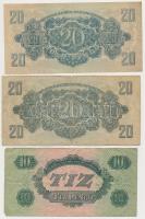 1944. 1P-100P (10x) "A Vörös Hadsereg Parancsnoksága" T:vegyes