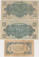1944. 1P-100P (10x) "A Vörös Hadsereg Parancsnoksága" T:vegyes