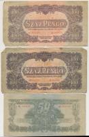 1944. 1P-100P (10x) "A Vörös Hadsereg Parancsnoksága" T:vegyes