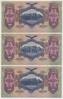 1930. 100P (3x) sorszámkövetők T:I-,II