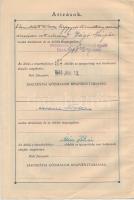 Jászapáti 1923. "Jászapáti Gőzmalom Részvénytársaság" részvénye 200K-ról szelvényekkel, fe...