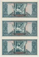 1945. 10.000.000P (3x) közte 2db sorszámkövető és 1db közeli sorszám T:I,I-