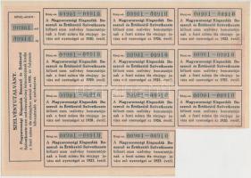 Budapest 1918. "Magyarországi Kisgazdák Beszerző és Értékesítő Szövetkezete" részvénye 100...