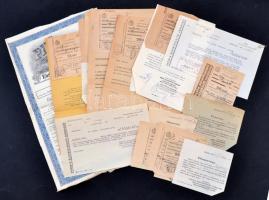 Budapest 1931. "Phőnix Életbiztosító Társaság" kitöltött életbiztosítási okmánya bélyegzés...