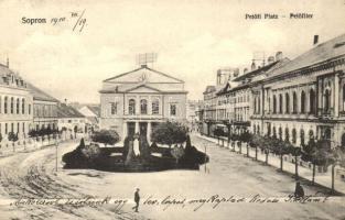 Sopron, Petőfi tér, színház