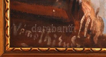 Némethi András Endre (1877-?): Asztali csendélet. Olaj, karton, jelzett, üvegezett keretben, 55×34 c...