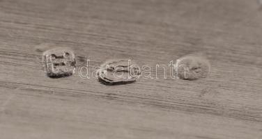 6 db ezüst (Ag.) mokkás emlékkanál Szent László motívummal, saját dobozaikban, jelzett, h: 11 cm, ne...