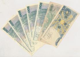 Lengyelország 1982-1986. 20Zl-5000Zl (17x) közte 1986. 200Zl (5x) sorszámkövetők T:vegyes, közte job...