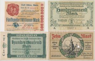 Németország / Weimari Köztársaság 1918-1923. 10db klf szükségpénz T:vegyes Germany / Weimar Republic 1918-1923. 10pcs of diff necessity notes C:mixed