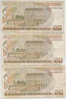 Ausztria 1986. 20Sch (3x) T:III
Austria 1986. 20 Schilling (3x) C:F