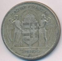 1930. 5P Ag "Horthy jobbra" T:3
Adamo P8
