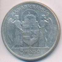 1930. 5P Ag "Horthy jobbra" T:3
Adamo P8