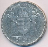 1930. 5P Ag "Horthy jobbra" T:3
Adamo P8