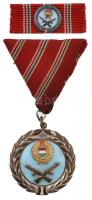 1957. Szolgálati Érdemérem zománcozott Br kitüntetés mellszalagon, szalagsávval és miniatűrrel, saját tokban T:2