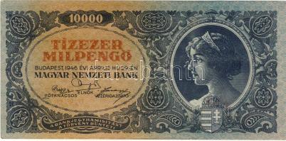 1946. 10000MP 3db színvariánsokkal, egyenetlen sorszámozással T:I