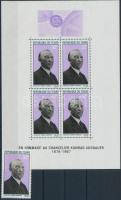 Konrad Adenauer stamp + block, Konrad Adenauer bélyeg + blokk