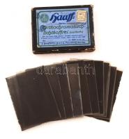 cca 1916 11 db mozgalmas világháborús üvegnegatív, rajta ágyúk, lövészárok, katonai csoportfotók / 11 military glass negatíves from WW. I.