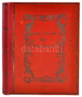 1863 Fehér rózsák egy piros Rózsának a magyar romantika szerelmes verseinek gyűjteménye díszes személyre szóló kötetben "J. J.nak Sz. B. 1863" felirattal, cca 144 beírt oldal, 13x10cm