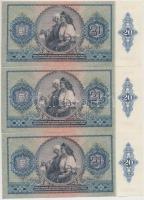 1941. 20P (3x) sorszámkövetők T:I,I-
