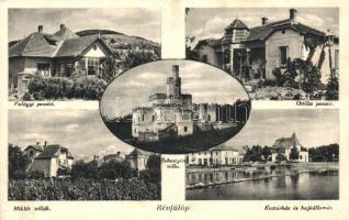 Révfülöp, Palágyi és Ottilia penzió, Miklós és Sebestyén villák, kultúrház, hajóállomás  (fl)