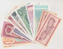 12db-os vegyes külföldi bankjegy tétel, közte Argentína, India, Indonézia, Kuba T:I,I-,F
12pcs of v...