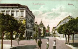 Kassa, Kosice; Kossuth Lajos utca, Fritsche Europa szálló; Divald Károly / street (EK)