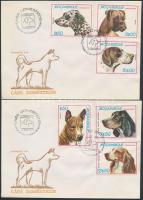 Dogs set + 2 FDC Kutya sor + 2 FDC