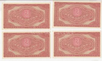 1920. 2K "*" (4x) sorszámkövetők T:I,I-