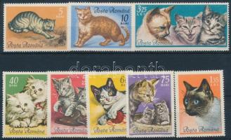 Cats set + 3 FDC, Macska sor + 3 FDC