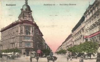 Budapest VI. Andrássy út, lovas csendőr