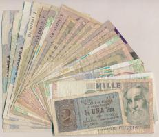 Olaszország 1914-1990. 30db-os vegyes bankjegy tétel T:vegyes Italy 1914-1990. 30pcs of banknotes C:mixed