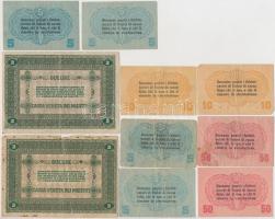 Olaszország / Velence / Osztrák-magyar megszállás 1918. 5c (4x) + 10c (2x) + 50c (2x) + 2L (2x) T:ve...