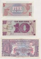 Nagy-Britannia / Katonai kiadás 1948. 1Ł + 1972. 5P + 10P T:I,I-
Great Britain / British Armed Forc...