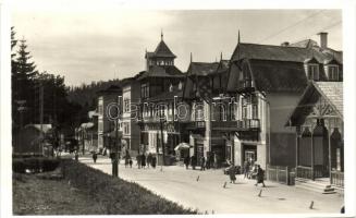 Borszék, Borsec; Fő út, Heiter Gyula udvari fényképész felvétele / Main street