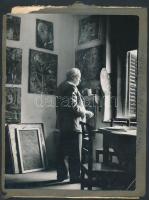 Szigethy István (1891-1966): Karikatúra. Vegyes technika, papír, jelzett, 17x25 cm