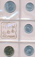 San Marino 1972. 1L-20L (5xklf) fémpénz szett dísztokban, tájékoztatóval T:1
San Marino 1972. 1 Lir...