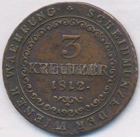 1812O 3Kr Cu "I. Ferenc" T:2-