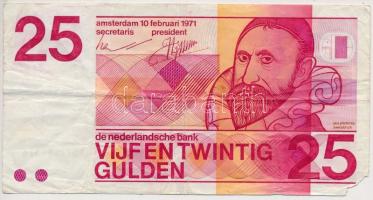 Hollandia 1971. 25G T:III,III- Netherlands 1971. 25 Gulden C:F,VG