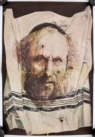 cca 1985 3 db. békével kapcsolatos plakát, közte judaika. hajtásnyomokkal / Peace. 3 posters 60x40 c...