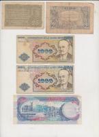 10db-os vegyes külföldi bankjegy tétel, közte érdekesebb darabokkal T:vegyes
10pcs of various bankn...