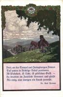 Austrian propaganda postcard of the &#039;Naturfreunde&#039; / &#039;Friends of Nature&#039; movement with the poem of Karl Renner, Zentral-Ausschuss des Touristen-Verein No. 6 (fa)