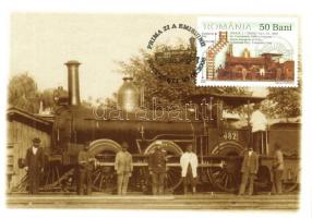 15 db MODERN vonatos motívumlap alkalmi bélyegzésekkel / 15 modern train motive cards with So. Stpl-...